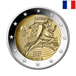 France 2 Euro 2021 "Olympic Games" BU (Coin Card Green)