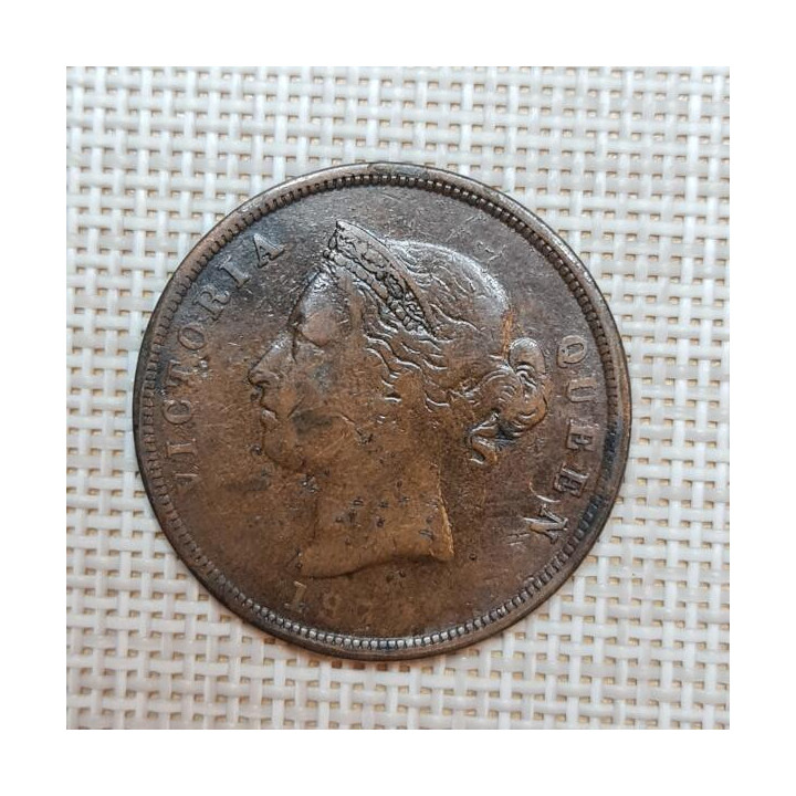 Cyprus 1 Piastre 1879 KM-3 VF