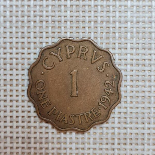Cyprus 1 Piastre 1942 KM-23a VF