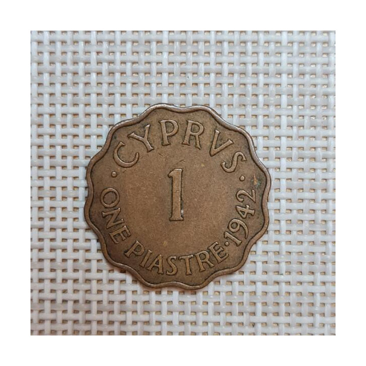 Cyprus 1 Piastre 1942 KM-23a VF