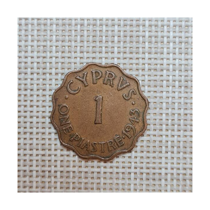 Cyprus 1 Piastre 1943 KM-23a VF