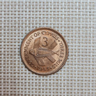 Cyprus 3 Mils 1955 KM-33 UNC