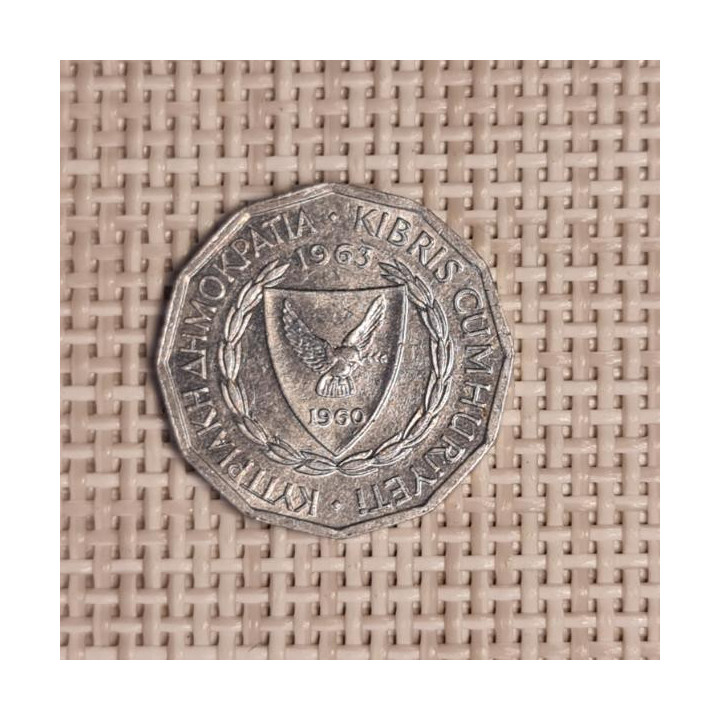 Cyprus 1 Mil 1963 KM-38 VF