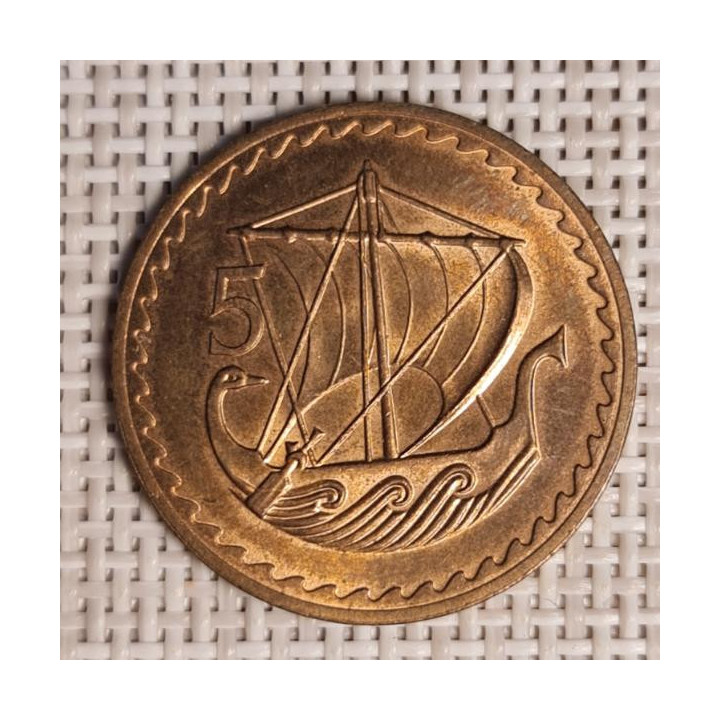 Cyprus 5 Mils 1971 KM-39 UNC