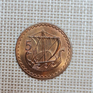 Cyprus 5 Mils 1974 KM-39 UNC