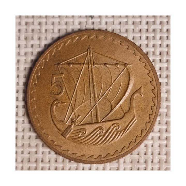 Cyprus 5 Mils 1978 KM-39 VF