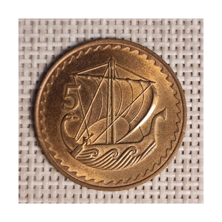 Cyprus 5 Mils 1980 KM-39 UNC