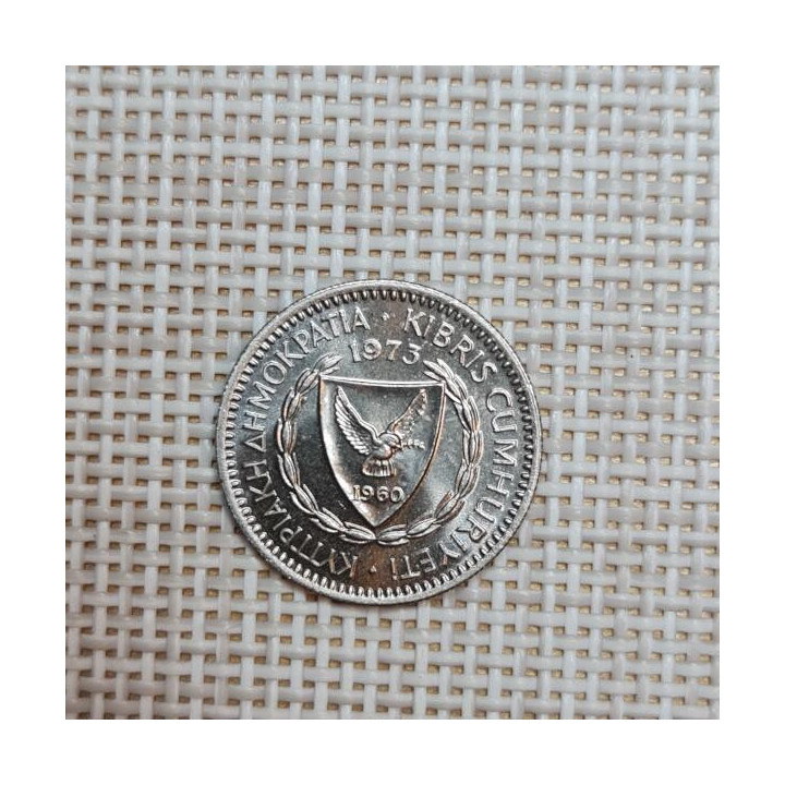 Cyprus 25 Mils 1973 KM-40 UNC