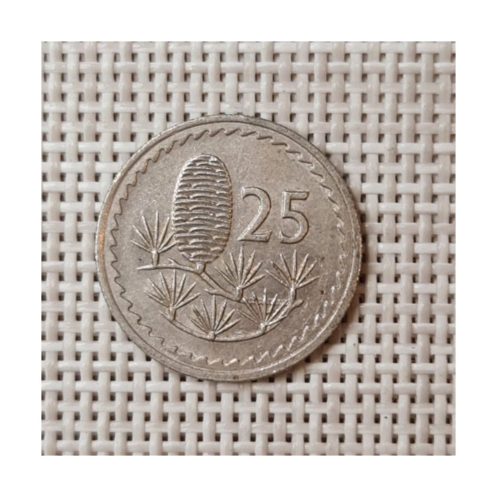 Cyprus 25 Mils 1978 KM-40 VF