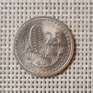 Cyprus 25 Mils 1980 KM-40 XF
