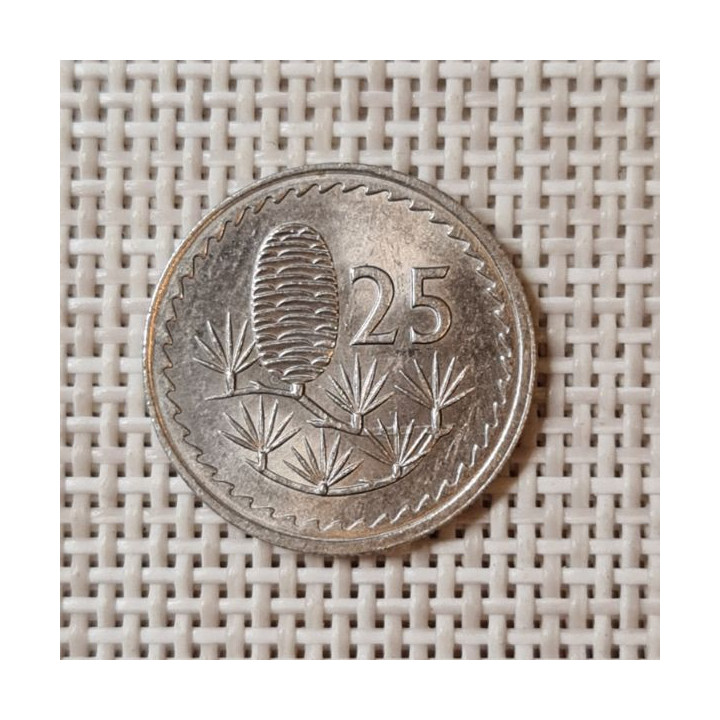 Cyprus 25 Mils 1980 KM-40 XF