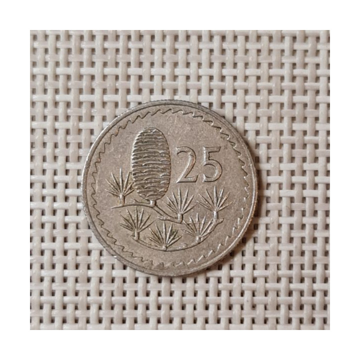 Cyprus 25 Mils 1981 KM-40 VF