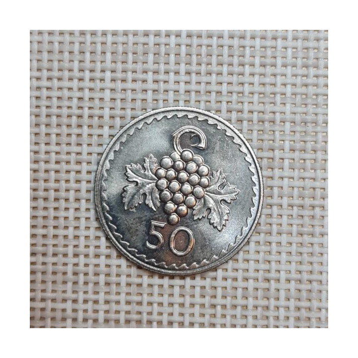 Cyprus 50 Mils 1973 KM-41 UNC
