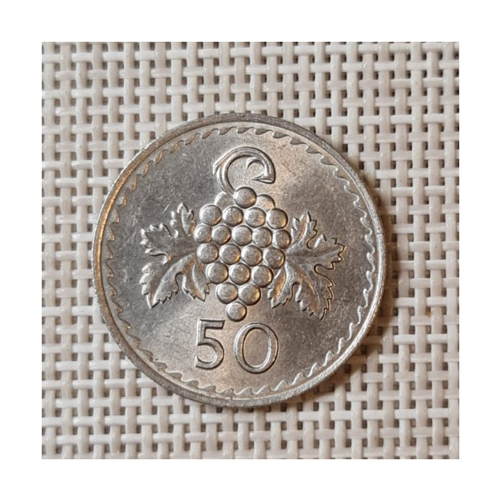 Cyprus 50 Mils 1979 KM-41 XF