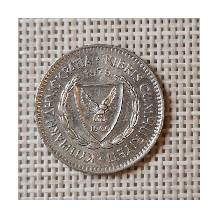 Cyprus 50 Mils 1979 KM-41 XF