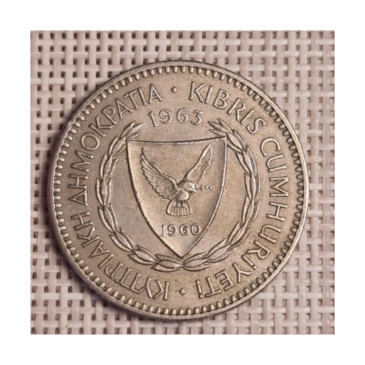 Cyprus 100 Mils 1963 KM-42 VF