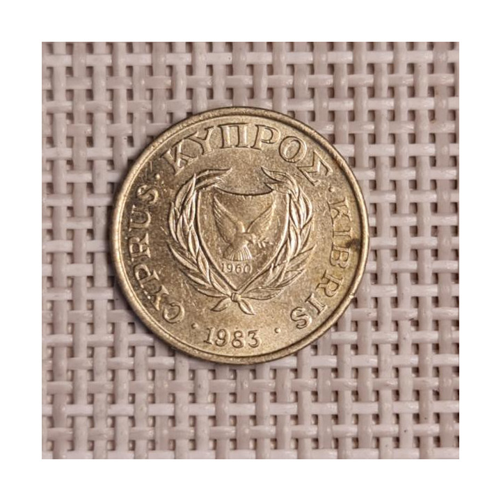 Cyprus 1 Cent 1983 KM-53.1 VF