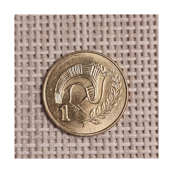 Cyprus 1 Cent 1985 KM-53.2 VF