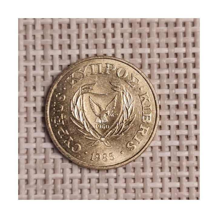 Cyprus 1 Cent 1985 KM-53.2 VF