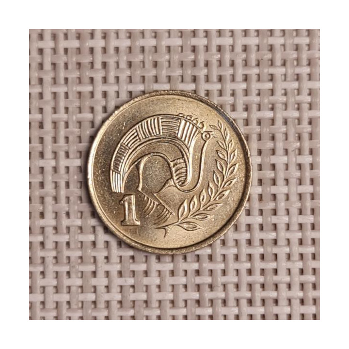 Cyprus 1 Cent 1987 KM-53.2 VF