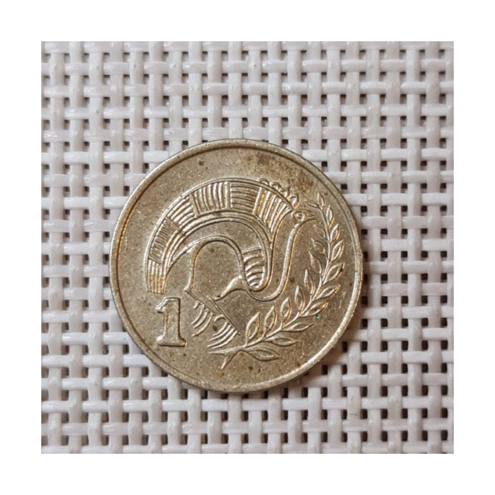 Cyprus 1 Cent 1988 KM-53.2 VF