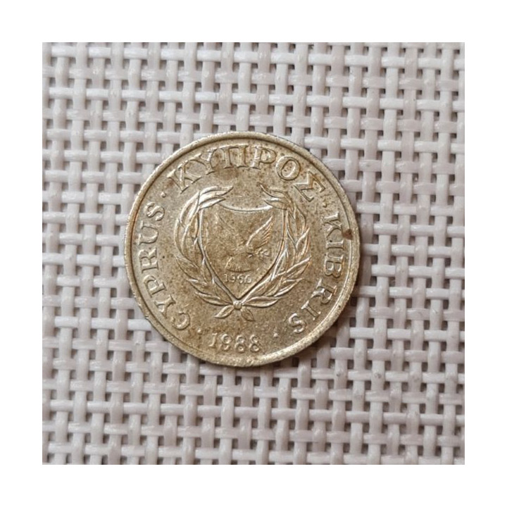 Cyprus 1 Cent 1988 KM-53.2 VF
