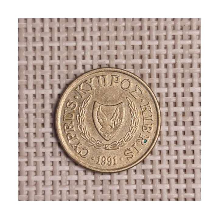 Cyprus 1 Cent 1991 KM-53.3 VF