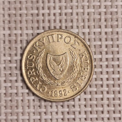 Cyprus 1 Cent 1992 KM-53.3 VF
