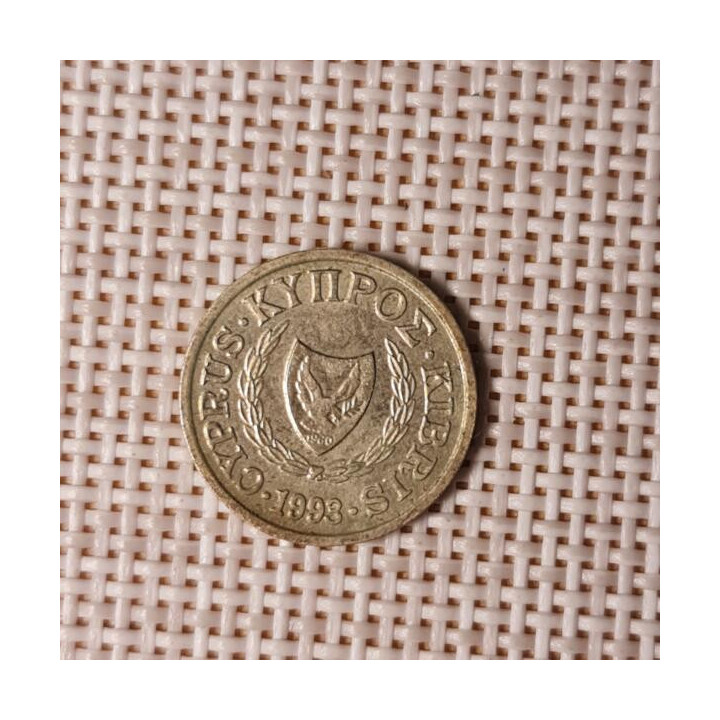 Cyprus 1 Cent 1993 KM-53.3 VF