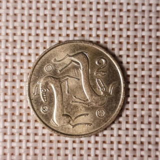 Cyprus 2 Cents 1983 KM-54.1 VF