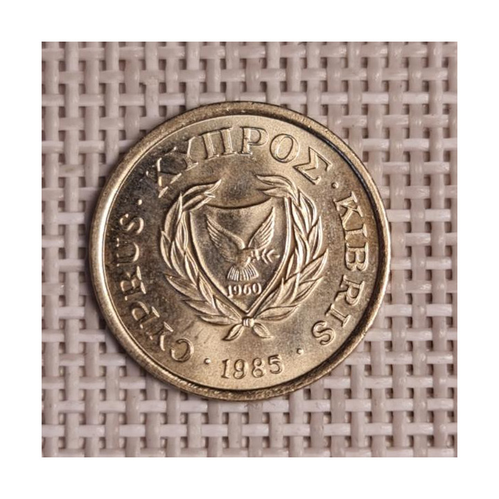 Cyprus 2 Cents 1985 KM-54.2 VF