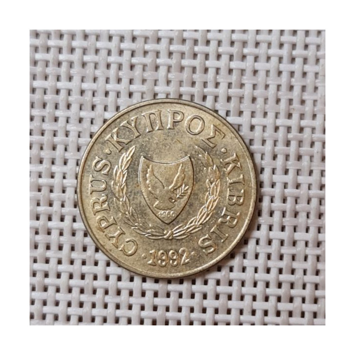 Cyprus 2 Cents 1992 KM-54.3 VF