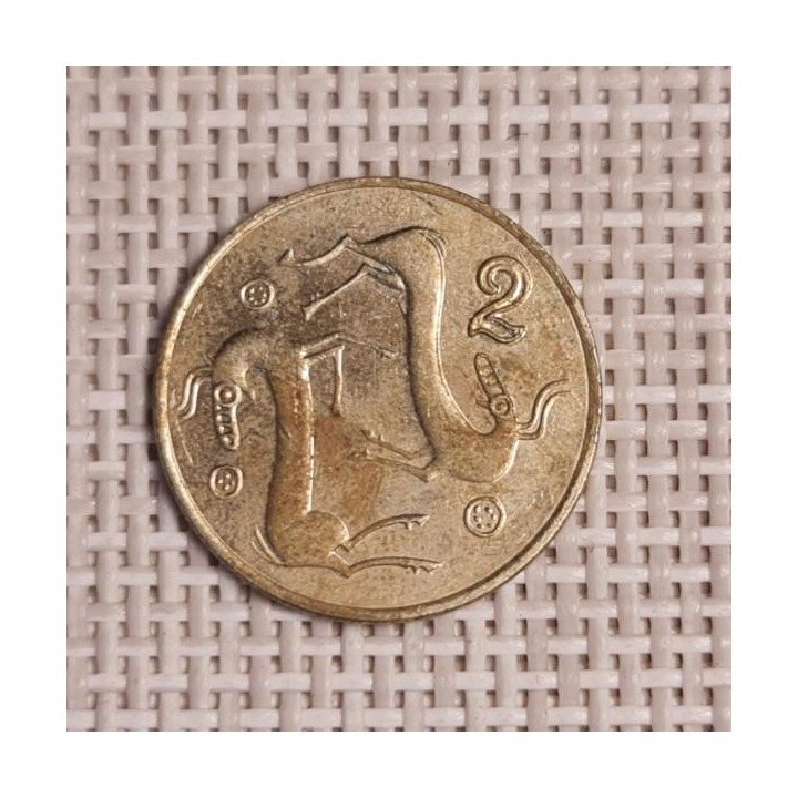 Cyprus 2 Cents 1994 KM-54.3 VF
