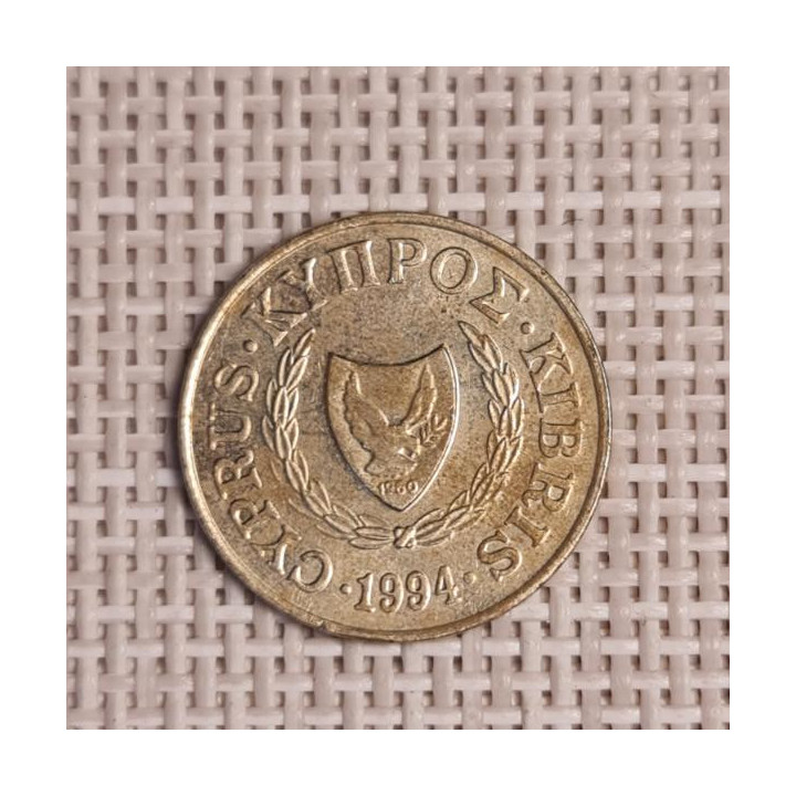 Cyprus 2 Cents 1994 KM-54.3 VF