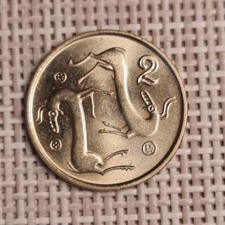 Cyprus 2 Cents 1996 KM-54.3 VF