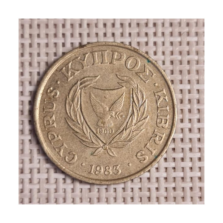 Cyprus 5 Cents 1983 KM-55.1 VF