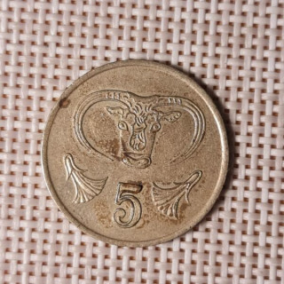 Cyprus 5 Cents 1988 KM-55.2 VF