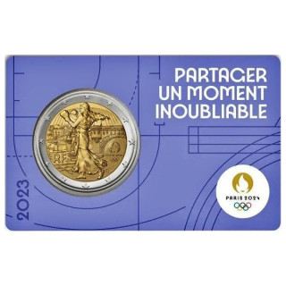 France 2 Euro 2023 "Olympic Games" BU (Coin Card Purple)