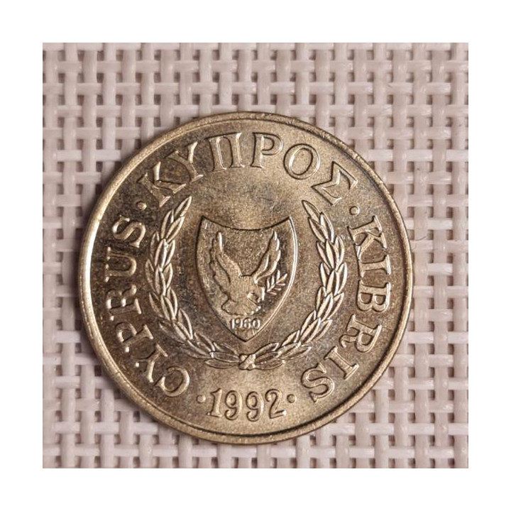 Cyprus 5 Cents 1992 KM-55.3 VF