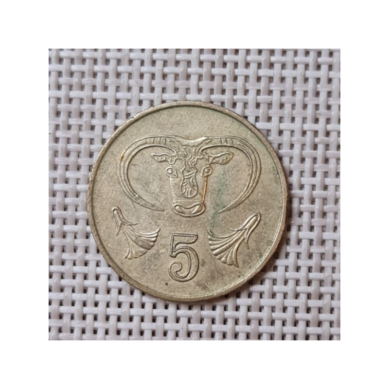 Cyprus 5 Cents 1993 KM-55.3 VF