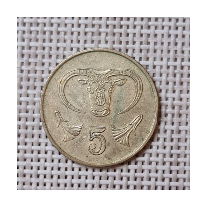 Cyprus 5 Cents 1993 KM-55.3 VF