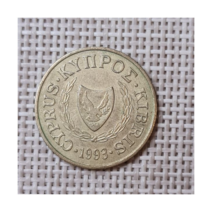 Cyprus 5 Cents 1993 KM-55.3 VF
