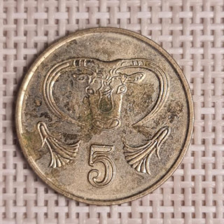 Cyprus 5 Cents 1998 KM-55.3 VF