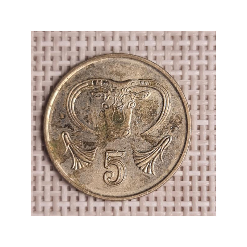 Cyprus 5 Cents 1998 KM-55.3 VF