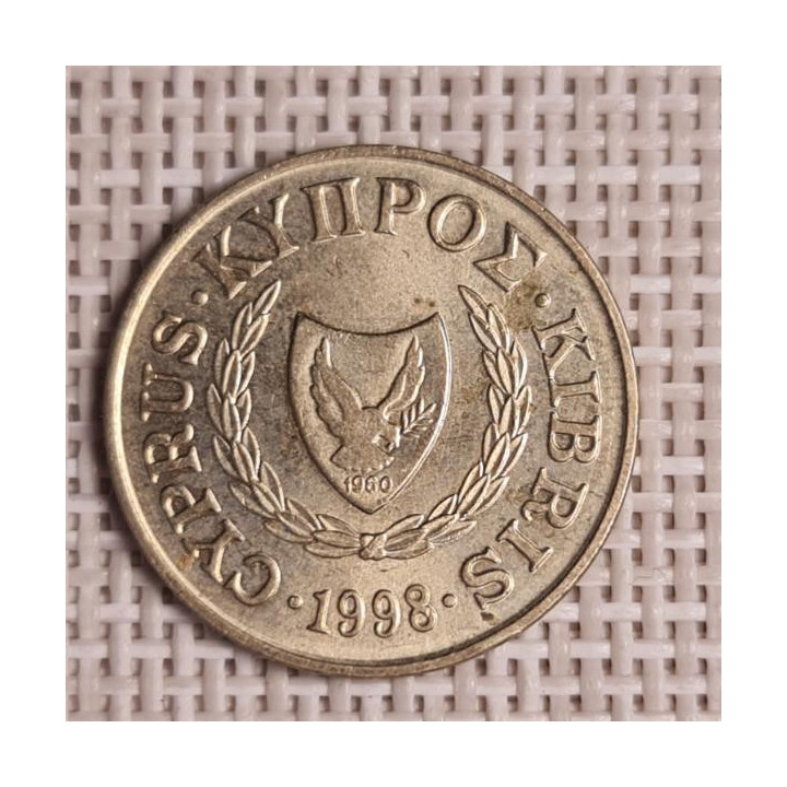 Cyprus 5 Cents 1998 KM-55.3 VF