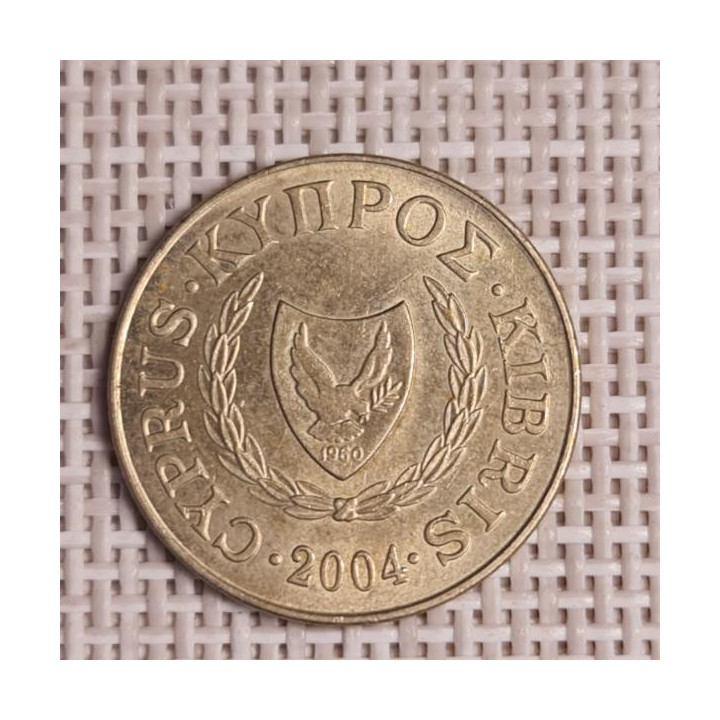 Cyprus 5 Cents 2004 KM-55.3 VF