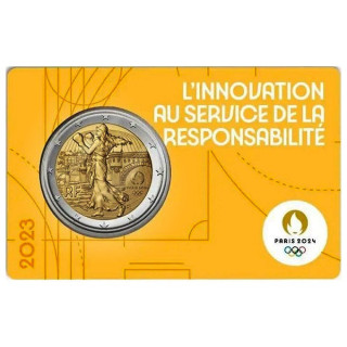 France 2 Euro 2023 "Olympic Games" BU (Coin Card Yellow)