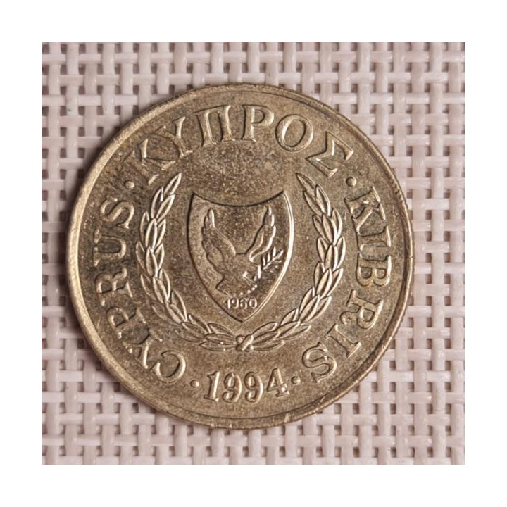 Cyprus 10 Cents 1994 KM-56.3 VF