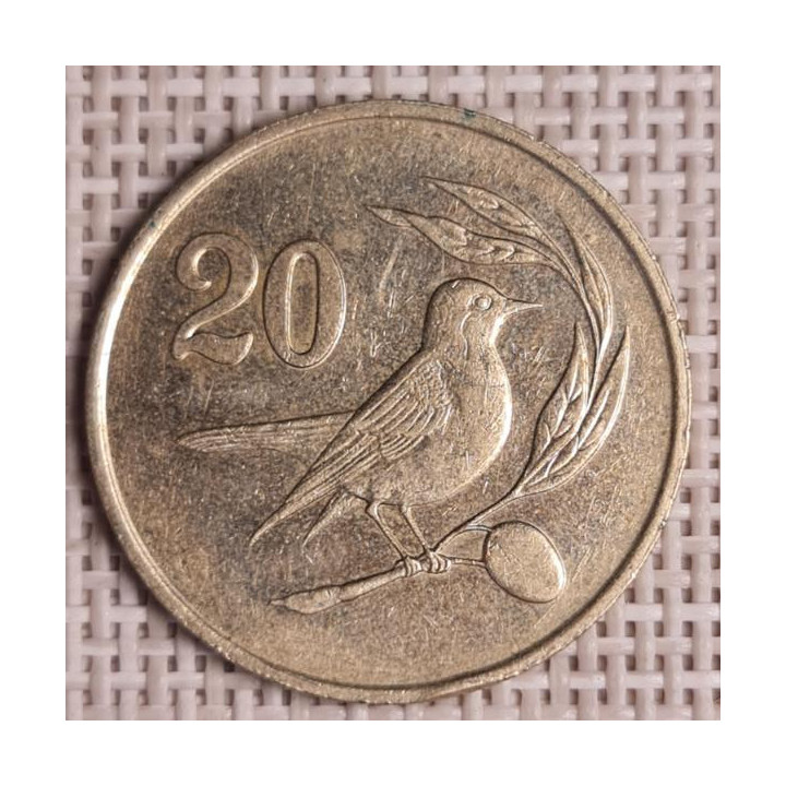 Cyprus 20 Cents 1983 KM-57.1 VF