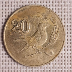 Cyprus 20 Cents 1985 KM-57.2 VF